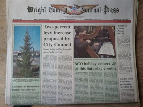 Commissioners discussed not. . Wright county journal press